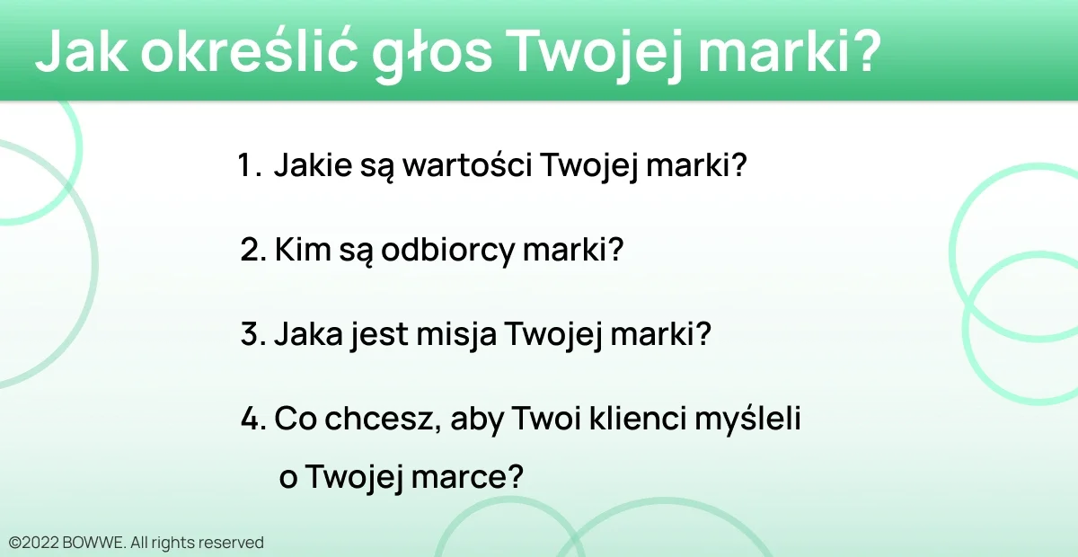 Definicja głosu marki